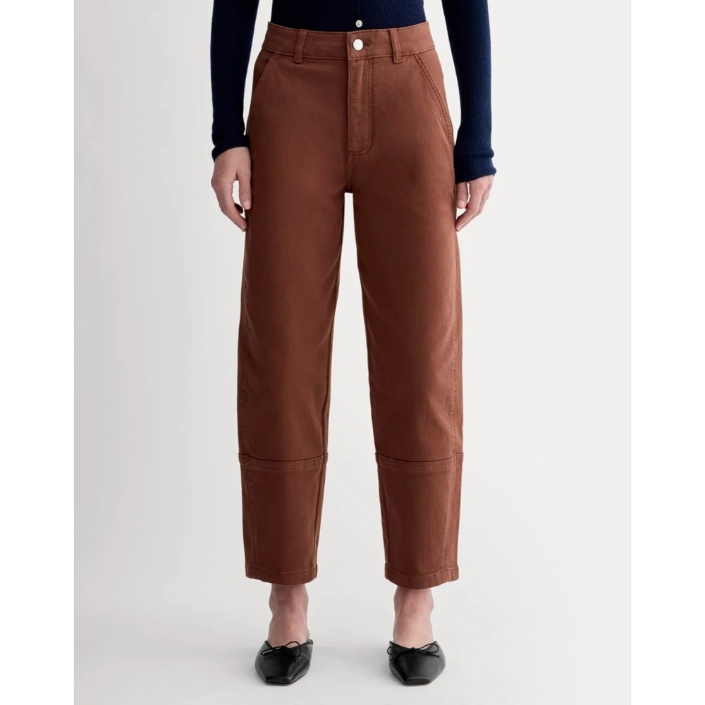 Everlane The Utility Barrel Pant Size 6 Rosewood Brown Gorpcore Workwear Minimal